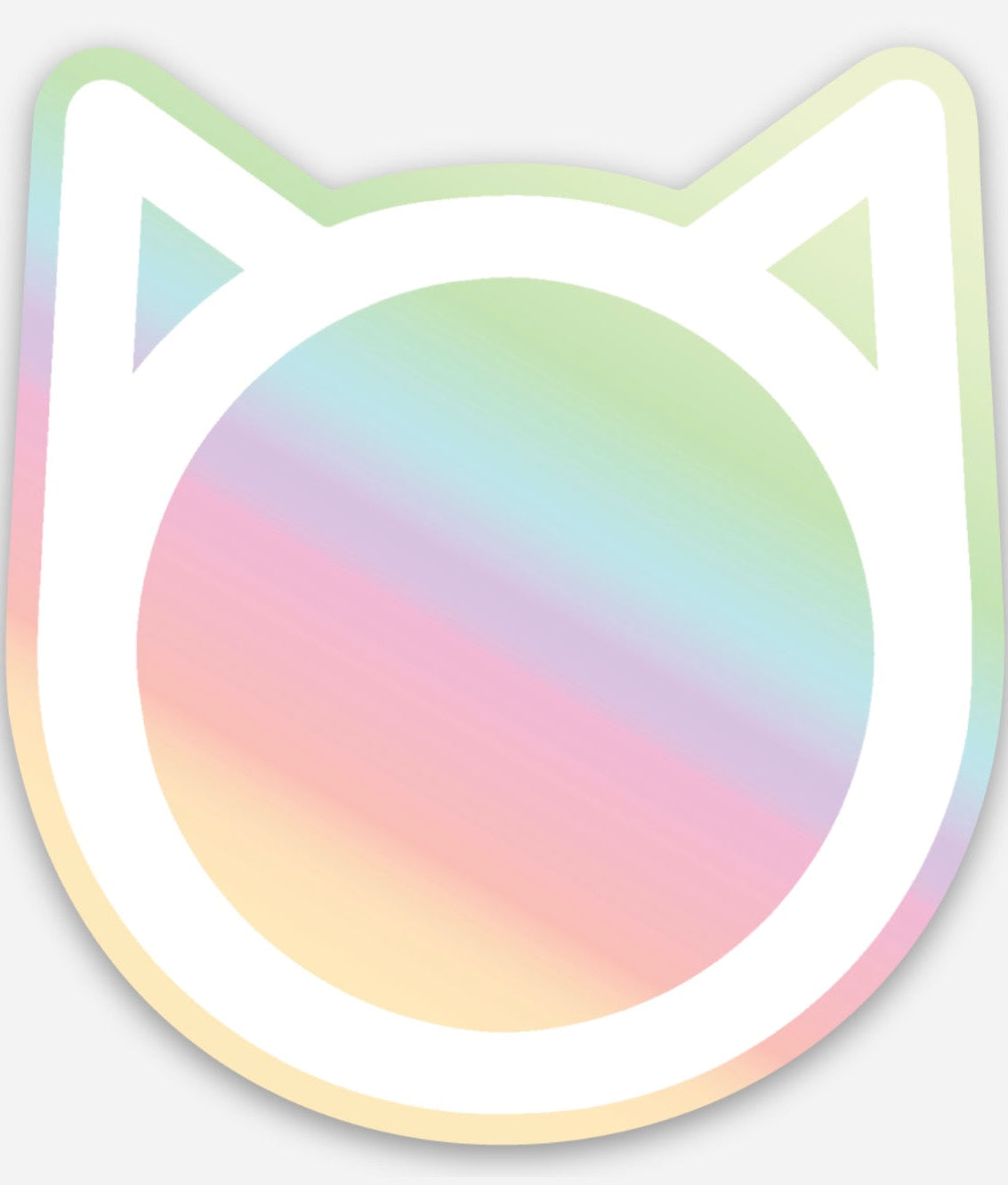 Sticker - Cat Head Holographic
